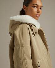 Load image into Gallery viewer, Parka Blended Cotton/Rabbit/Fox - Sable/Ivoire
