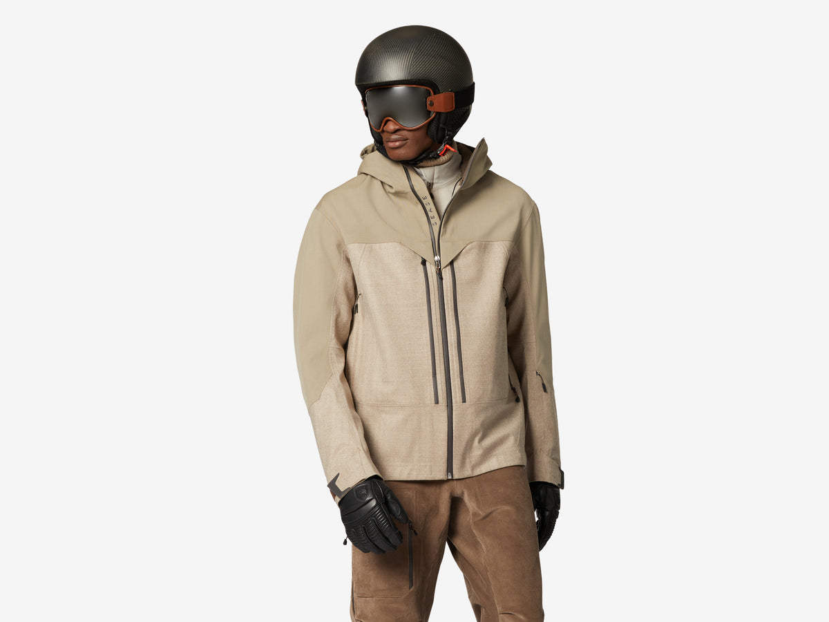 3L Shell Jacket - Oyster – THE HOLIDAY PROJECT 3L Shell Jacket - Oyster – THE HOLIDAY PROJECT