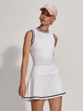 Load image into Gallery viewer, Cora Court Dress 31.5  - White / Blue
