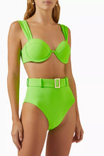 Load image into Gallery viewer, The Belted Brief (High Leg) - Electric Green
