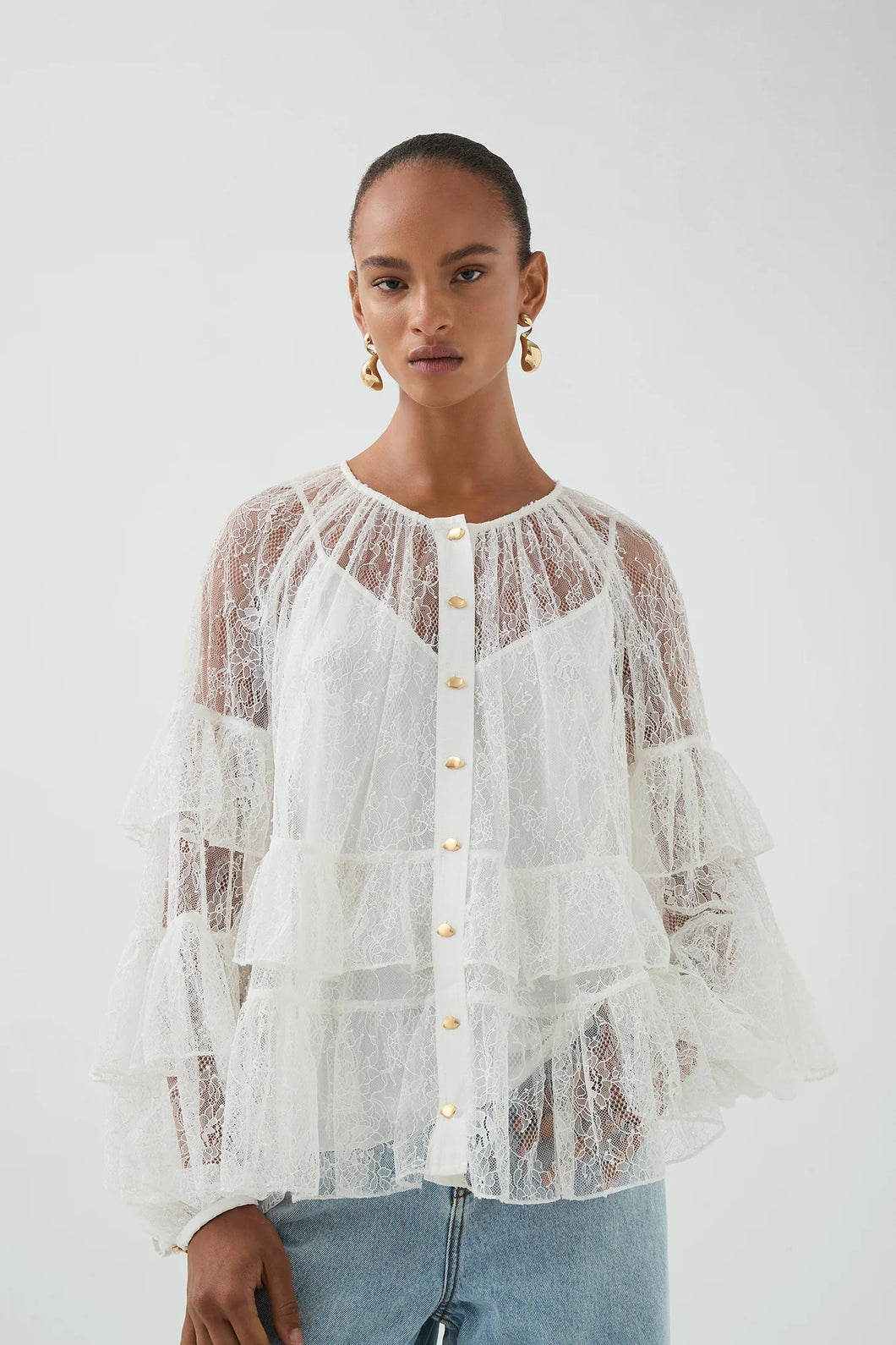 Primrose Blouse  - Ivory