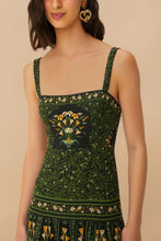 Load image into Gallery viewer, Flowers Arch Sleeveless Maxi Dress - Black
