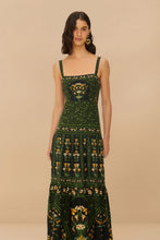 Load image into Gallery viewer, Flowers Arch Sleeveless Maxi Dress - Black
