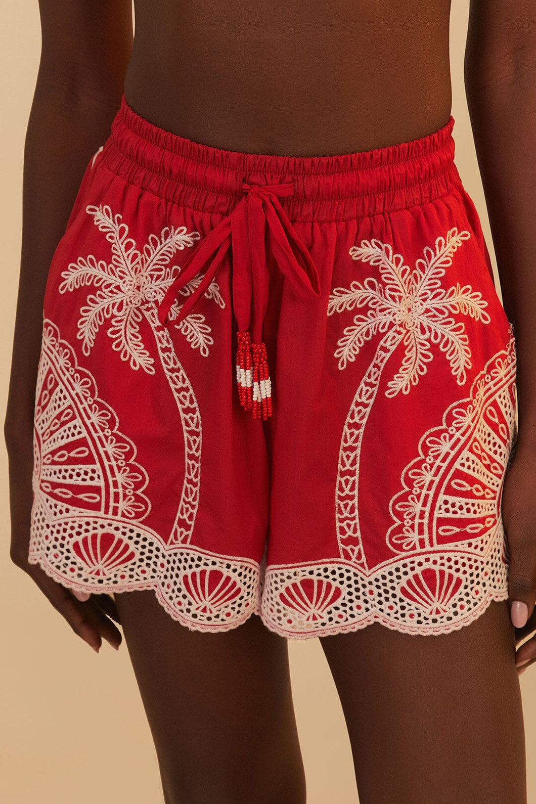 Red Palm Trees Short - Red