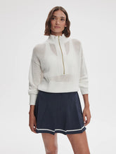 Load image into Gallery viewer, Aurora Half Zip Knit  - White
