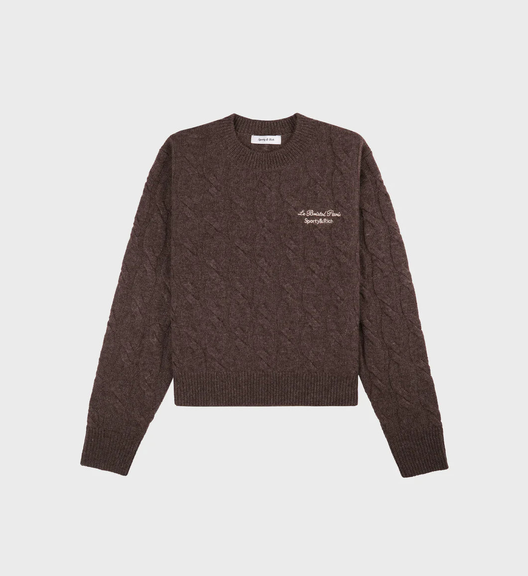 Faubourg Crewneck  - Chocolate Cream