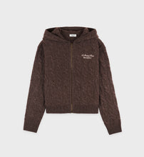 Load image into Gallery viewer, Faubourg Zip Hoodie  - Chocolate Cream
