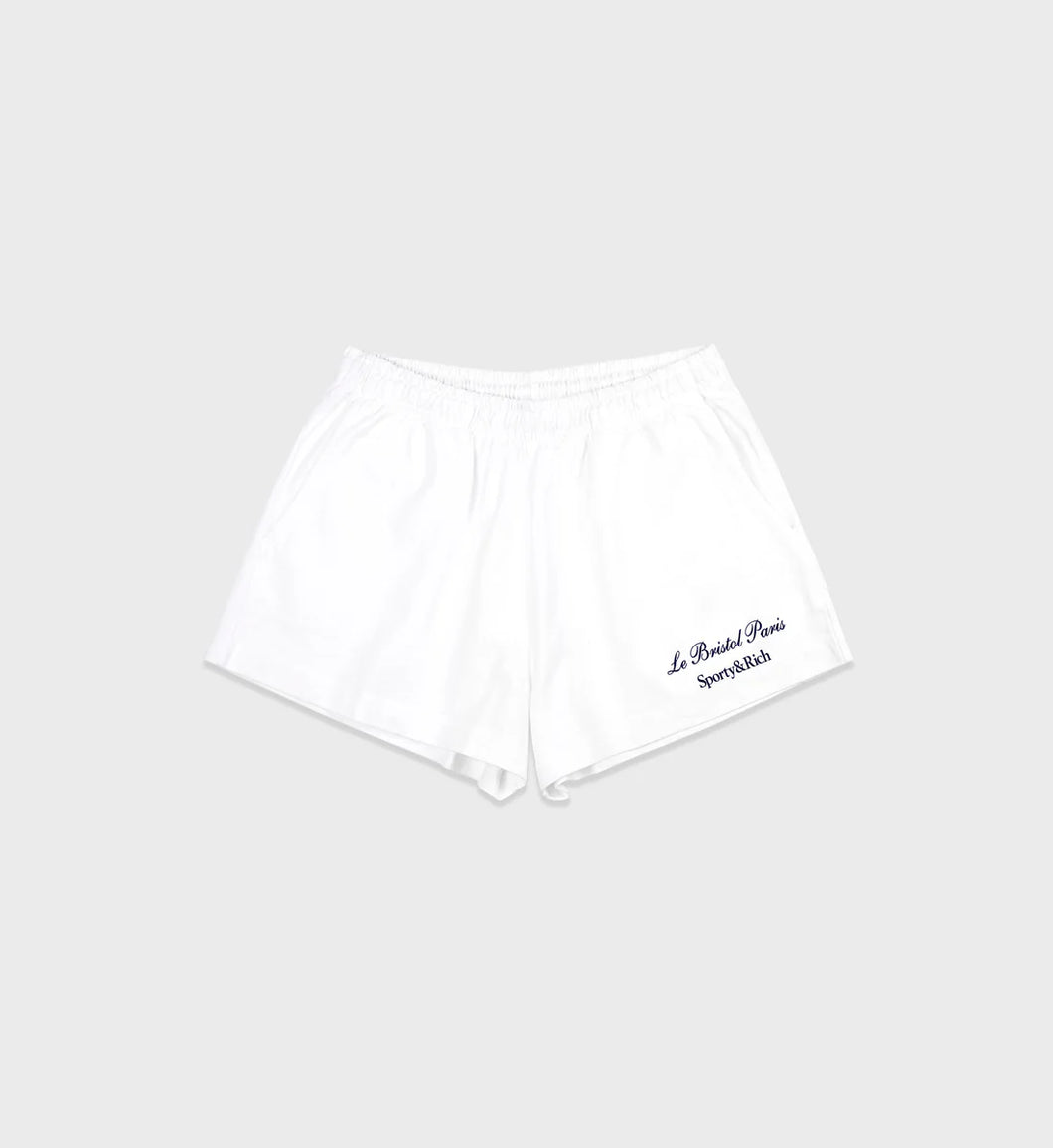 Faubourg Disco Short  - White Navy