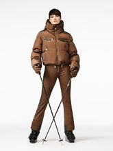 Load image into Gallery viewer, Track Ski Jacket - Dark Brown
