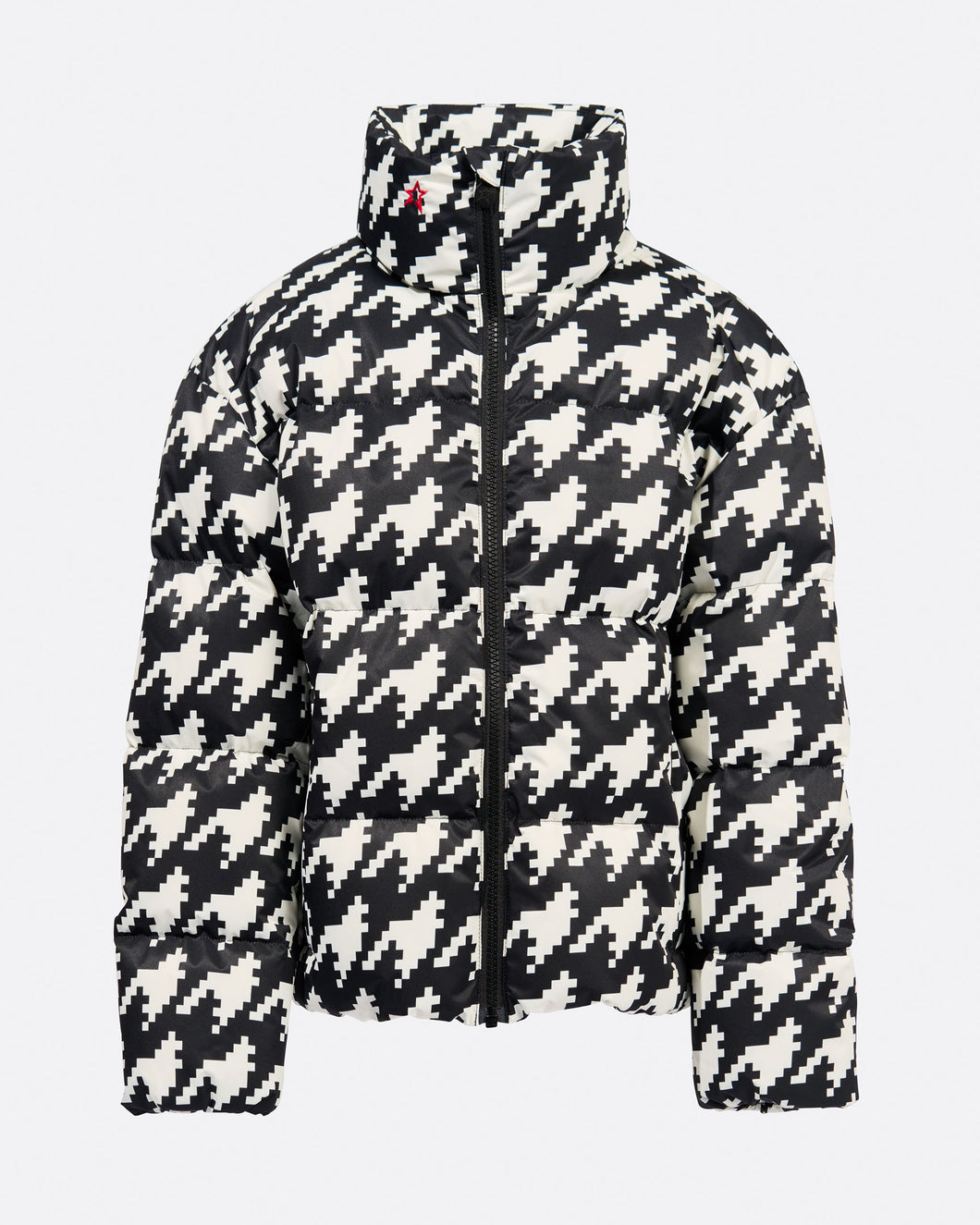 Nuuk Puffer Jacket Jr - Houndstooth - Black/White