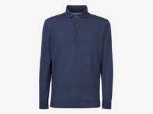 Load image into Gallery viewer, Polo Neck F18 Knitwear - Navy Blue
