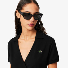 Load image into Gallery viewer, Stretch Mini PiquŽ Wrap Polo Shirt  - Black
