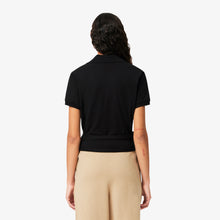 Load image into Gallery viewer, Stretch Mini PiquŽ Wrap Polo Shirt  - Black
