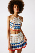 Load image into Gallery viewer, Regina Hand Crochet Halter Top  - Multi
