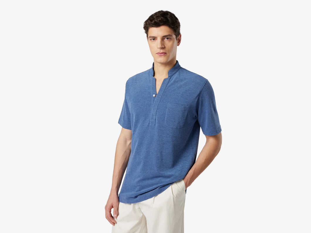 Fish Tail Short  - Mid Blue