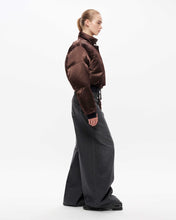 Load image into Gallery viewer, Woven Roux Puffer Jacket - Bitter Chocolate Brown
