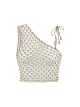 Load image into Gallery viewer, Serene Hand Crochet One Shoulder Top  - Bronze
