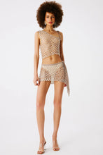 Load image into Gallery viewer, Serene Hand Crochet One Shoulder Top  - Bronze

