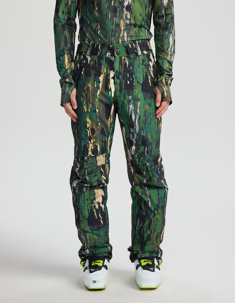 Team Aztech Ski Pant - Green Camo Multi