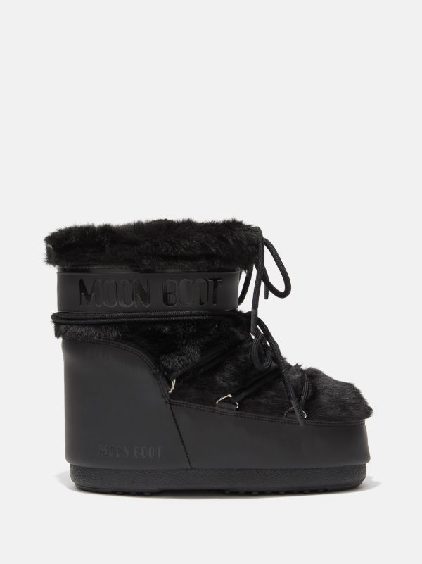 MB Icon Low Faux Fur - Black