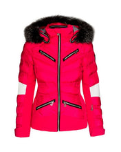 Load image into Gallery viewer, SIBILLA FUR HOODED SKI JACKET - RED
