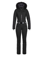 Load image into Gallery viewer, Empress Jumpsuit Real Fox Fur Ladies knitsted - BLACK
