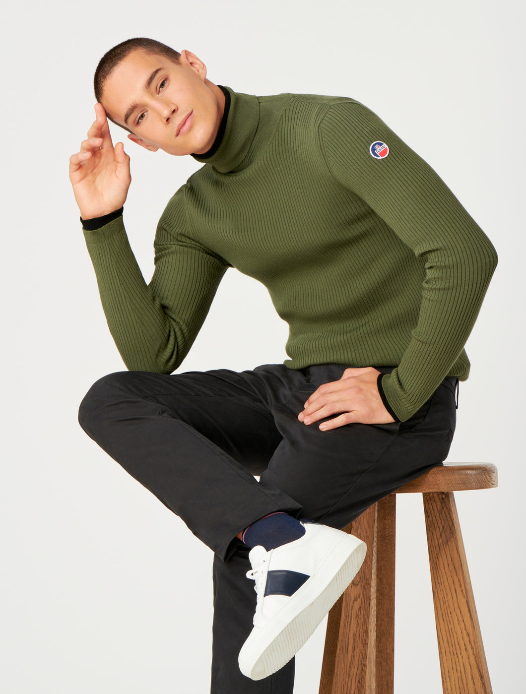 Ceillac Men Knit Sweat- OIive