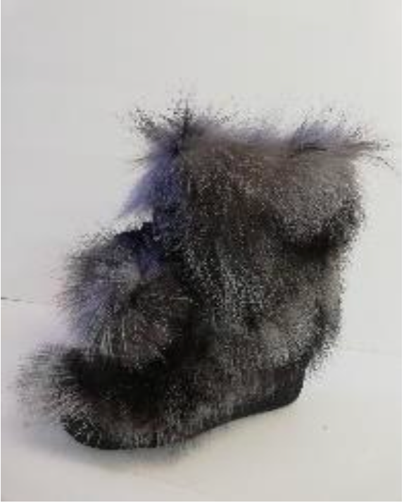 Short Fur Boots W Pom Pom - Forst Grey