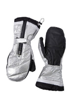 Load image into Gallery viewer, Ante Metallic Ski Mittens - Silver
