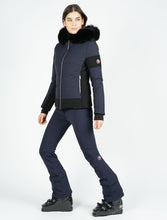 Load image into Gallery viewer, Gardena Iii Ski Jacket With Fox Fur Collar - Blue Depth

