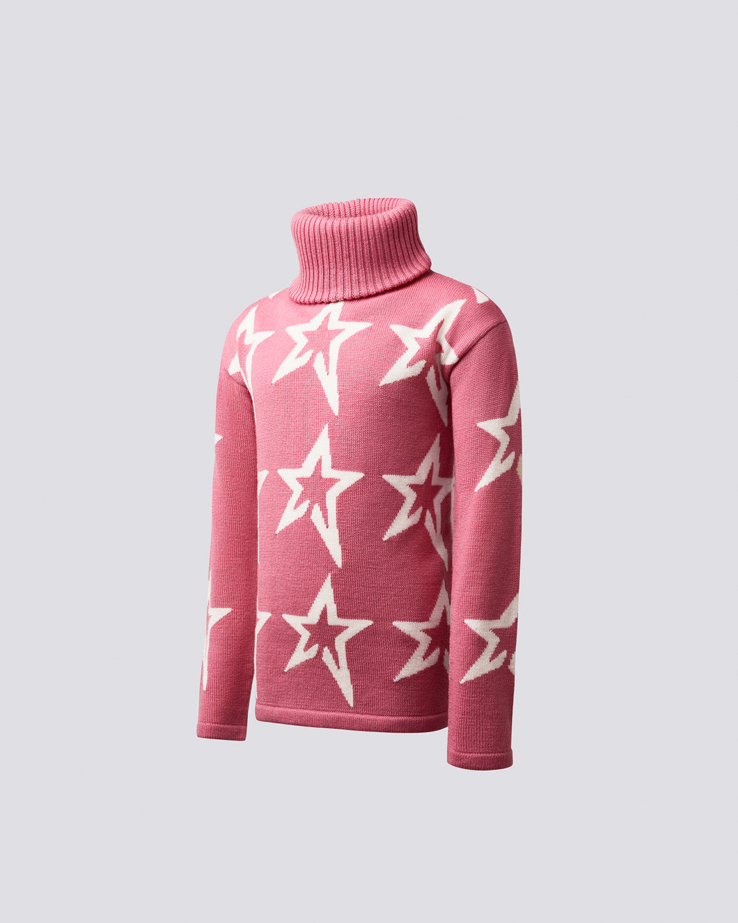 Star Dust Sweater Jr - Peach Pink/Snow White Star