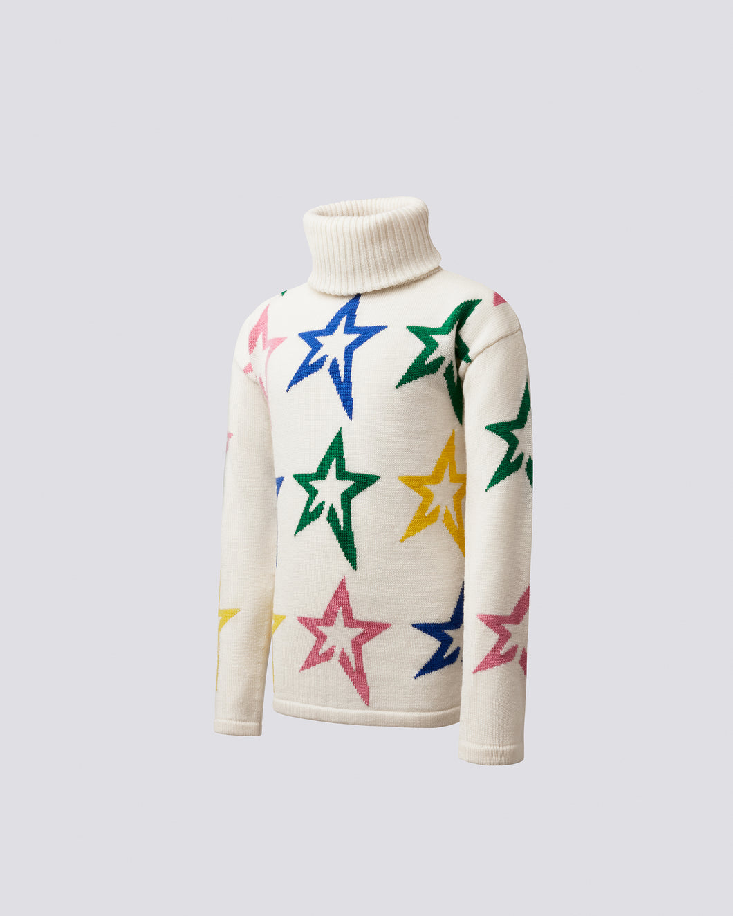 Star Dust Sweater Jr - Snow White/Rainbow Star