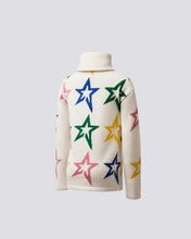 Load image into Gallery viewer, Star Dust Sweater Jr - Snow White/Rainbow Star
