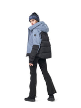 Load image into Gallery viewer, Cropped Down Alpine Jacket - China Blue/Black
