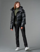 Load image into Gallery viewer, Barsy Faux Leather Ski Jacket - Black
