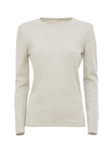 Load image into Gallery viewer, Faran Cashmere Round-Neck Layer - Ash White
