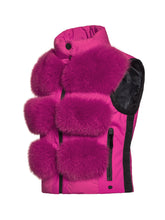 Load image into Gallery viewer, Foxy, Ladies Woven Bw Real Fox Fur - Pink
