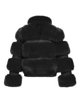 Load image into Gallery viewer, Paradiso, Ladies Woven Ski Jacket Faux Fur - BLACK
