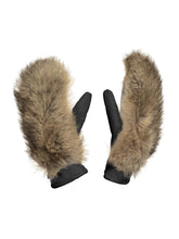 Load image into Gallery viewer, Hando Mittens Real Coyote + Real Fox Fur - Brown
