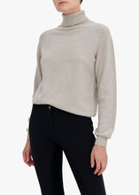 Load image into Gallery viewer, Sophie Cashmere Roll-Neck w. Elbow Patch - Ash Grey
