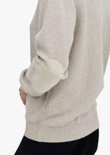 Load image into Gallery viewer, Sophie Cashmere Roll-Neck w. Elbow Patch - Ash Grey
