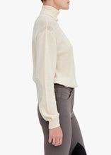 Load image into Gallery viewer, Sophie Cashmere Roll-Neck w. Elbow Patch - White
